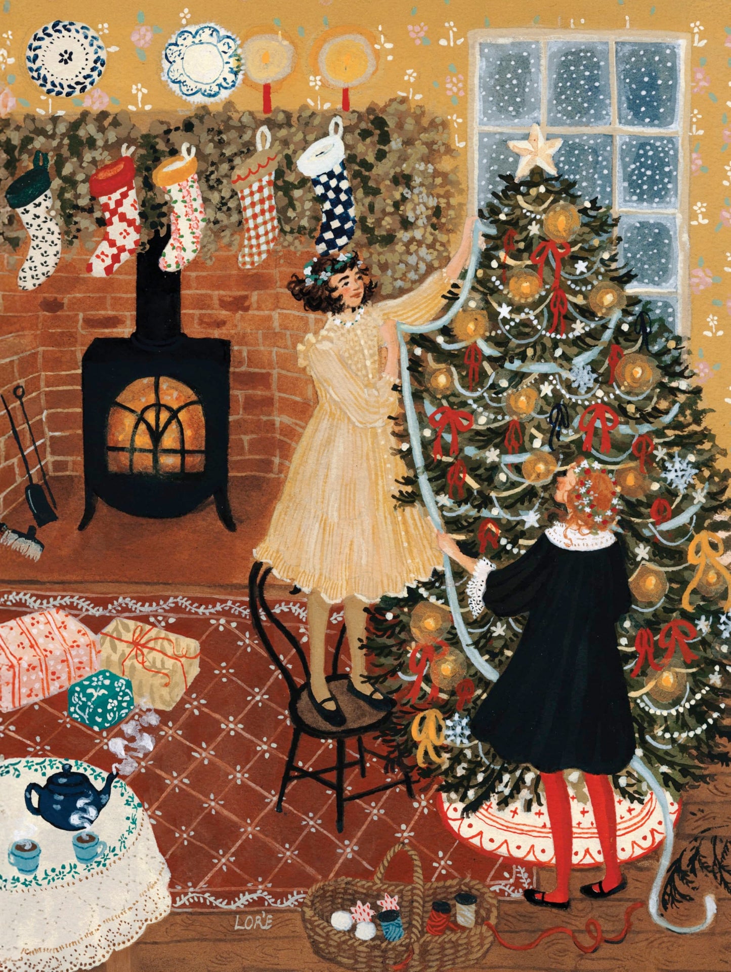 New York Puzzle Company - Loré Pemberton Tree Trimmings - 1000 Piece Jigsaw Puzzle for Adults by Loré Pemberton