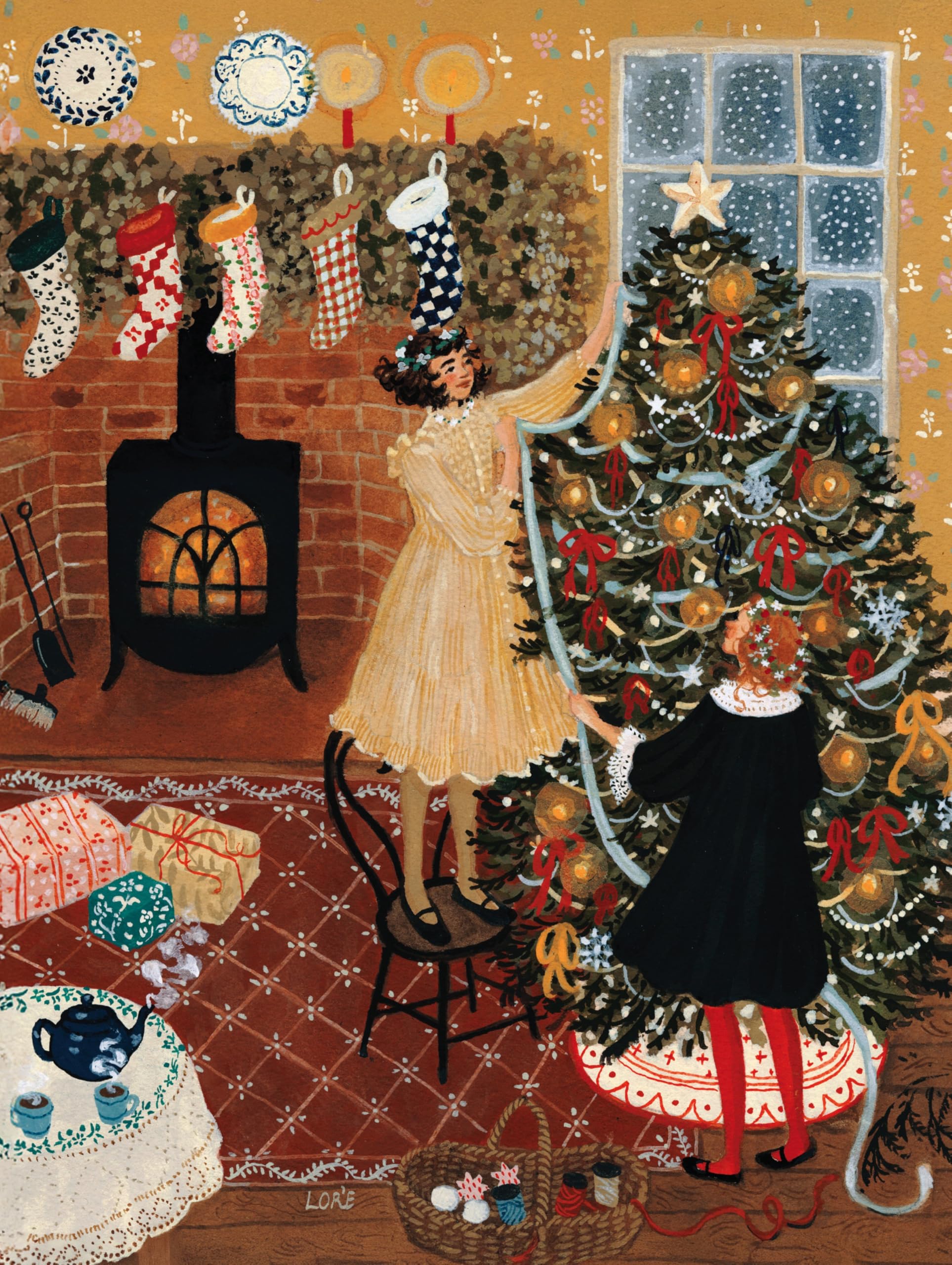 New York Puzzle Company - Loré Pemberton Tree Trimmings - 1000 Piece Jigsaw Puzzle for Adults by Loré Pemberton
