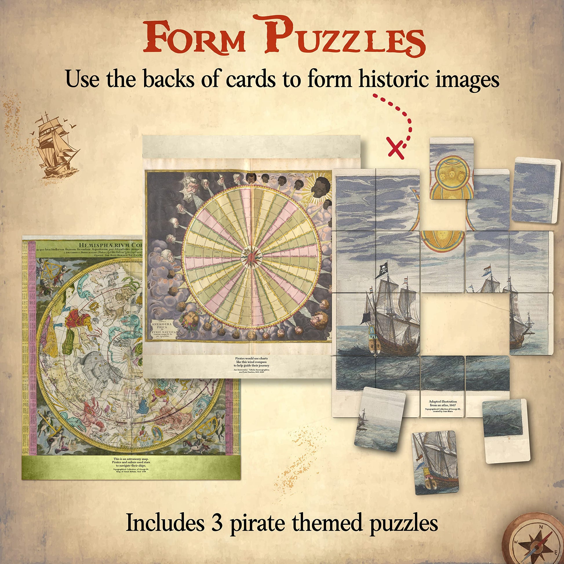 Word Treasures - Pirate Toys and Scavenger Hunt Games for Kids | Ages 4-8+, 1-4 players | Use for Sight Word Games, a Treasure Hunt, Memory Games or