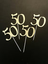 50th Birthday Centerpieces SET OF 4