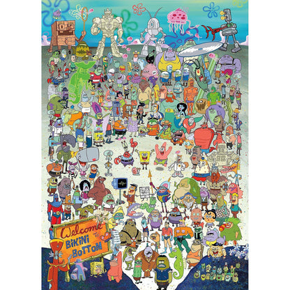 AQUARIUS SpongeBob SquarePants Puzzle (1000 Piece Jigsaw Puzzle) - Officially Licensed SpongeBob Merchandise & Collectibles-Glare Free -Precision Fit