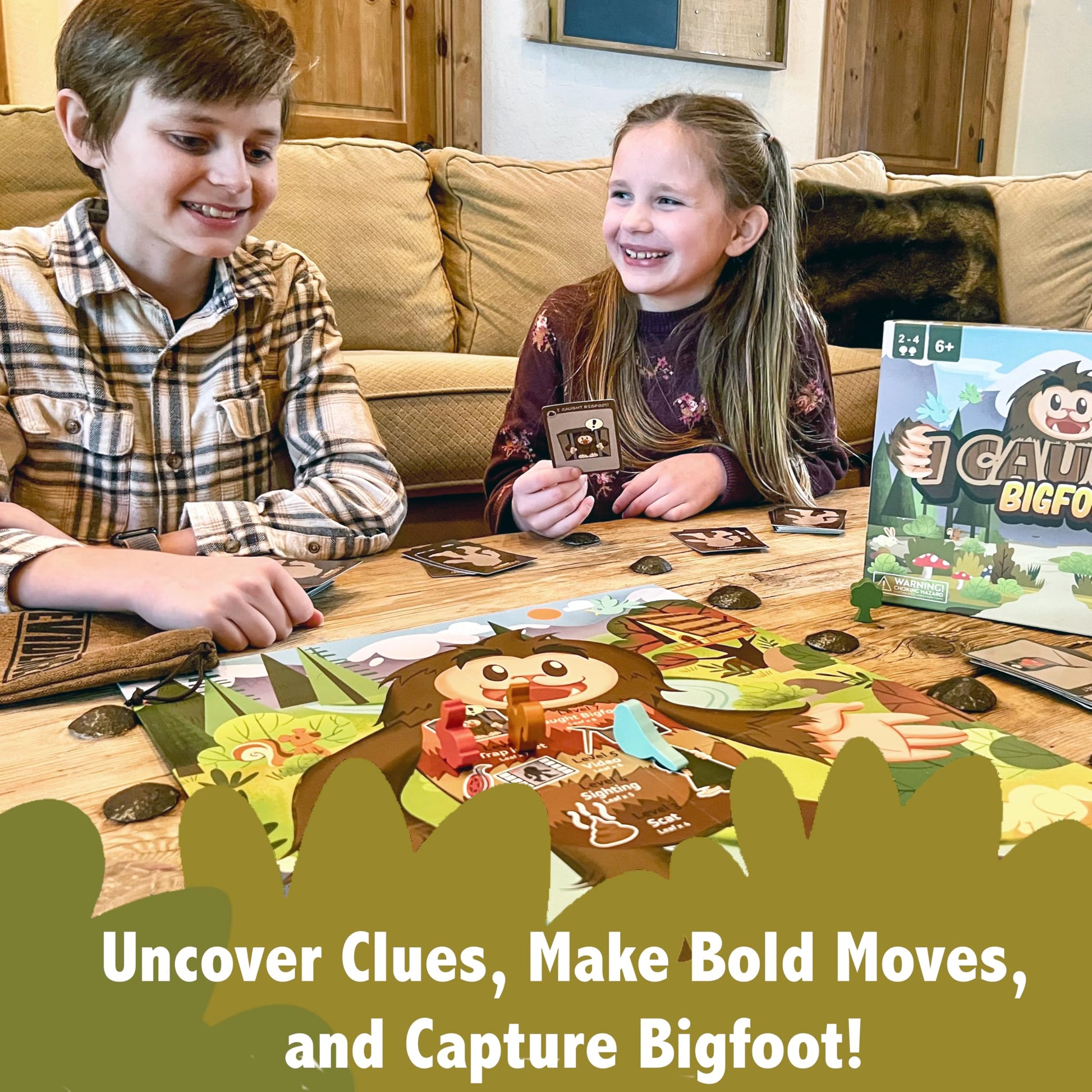 I Caught Bigfoot! - Collect Evidence to Catch The Elusive Bigfoot! Kids Game for Game Night, Family Games for Kids and Adults, Board Game for Family