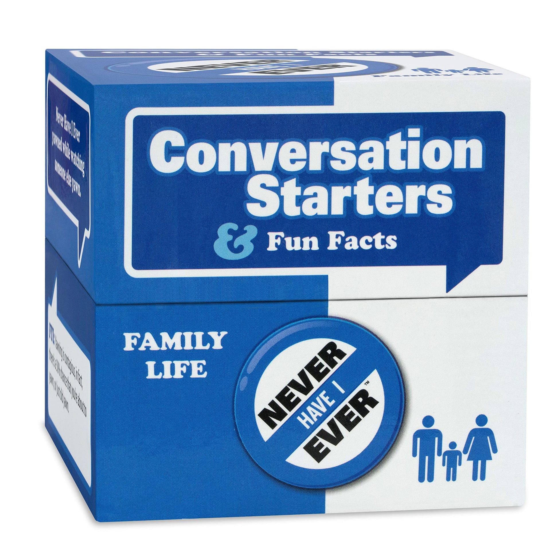 Never Have I Ever Conversation Starters: Family Edition | Funny Card Game for Parties, Get Togethers, Vacations, Game Nights & Gifts | Fun Card Games