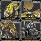 OrbBlaster Mechanical Bee Building Set for Adults, Technic Animal Building Block Insect Model with Lights & Moving Wings, Golden Robot Bee Collectible