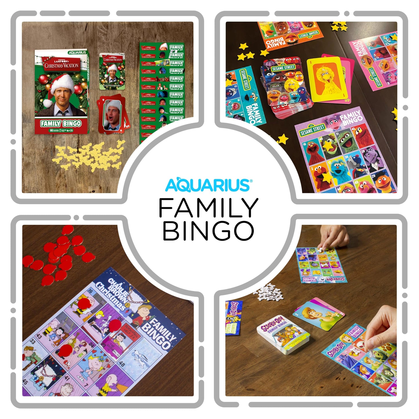 Aquarius Christmas Vacation Family Bingo Game, National Lampoon Holiday Movie Party Board Game for Kids Teens Adults, Officially Licensed, Ages 8+