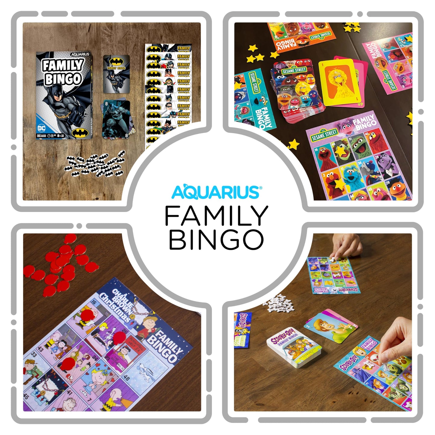 Aquarius DC Comics Batman Family Bingo Game, Superhero Party Board Game for Kids Teens Adults, Officially Licensed Batman Gift, Ages 8+
