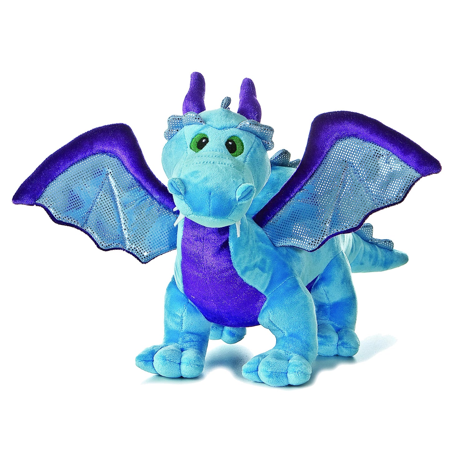 Aurora® Ferocious Dinos & Dragons Blue Dragon Stuffed Animal - Prehistoric Fun - Cuddly Companions - Blue 17 Inches