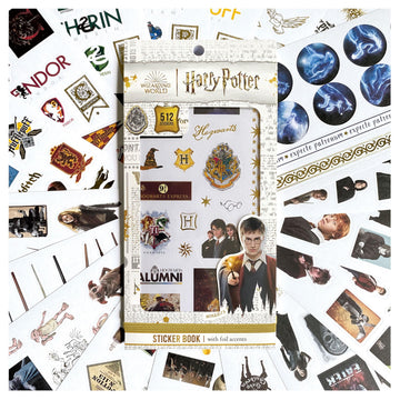 Paper House Productions Harry Potter Foil Accent 512-Piece Officially Licensed Sticker Folio - Houses, Characters, Planner Stickers and More!