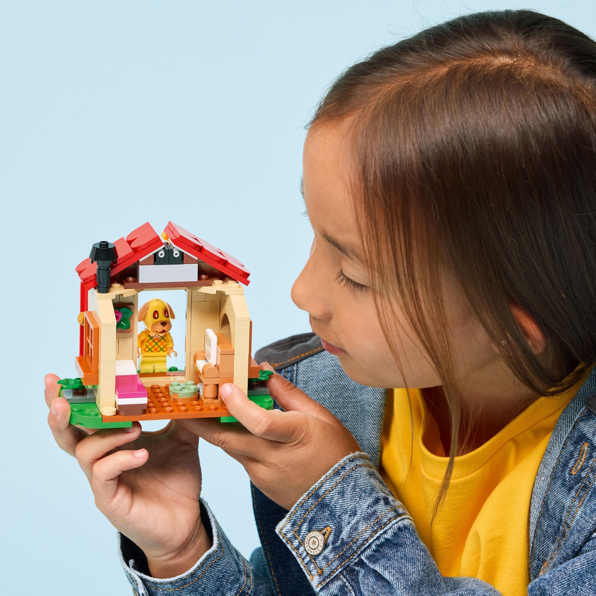 LEGO Animal Crossing Goldie’s Cozy House Building Toy - Pretend Play Set for Girls & Boys, Ages 6+ W/Dog Minifigure - Building Blocks Toy for Kids