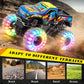Remote Control Monster Truck Toys for Kids, 1:20 Scale 2.4GHz RC Car with Lights, All Terrain Rechargeable RC Truck with 2 Rechargeable Batteries, Toy