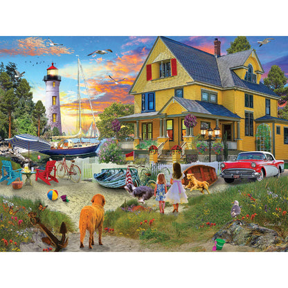 White Mountain 500 Piece Jigsaw Puzzle, My Yellow Beach House
