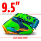 Franklin Sports Teeball Meshtek Gloves, Navy/Lime/Orange, Right Hand Throw, 9.5"