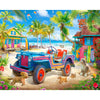 White Mountain 1000 Piece Jigsaw Puzzle Scenic Ocean Summer, Beach Escape