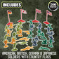 World War II Army Men Toy Action Figure Playset- 200pc Including Soldiers & Flags from The US, Great Britain, Germany & Japan Posed in Realistic