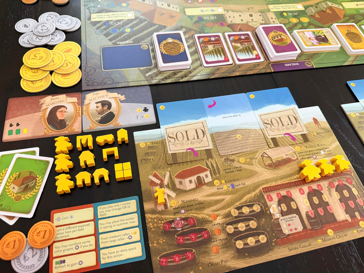 Stonemaier Games: Viticulture: Bordeaux Expansion by Jamey Stegmaier | Add to Viticulture (Base Game) | A New Board Featuring Updated Graphics
