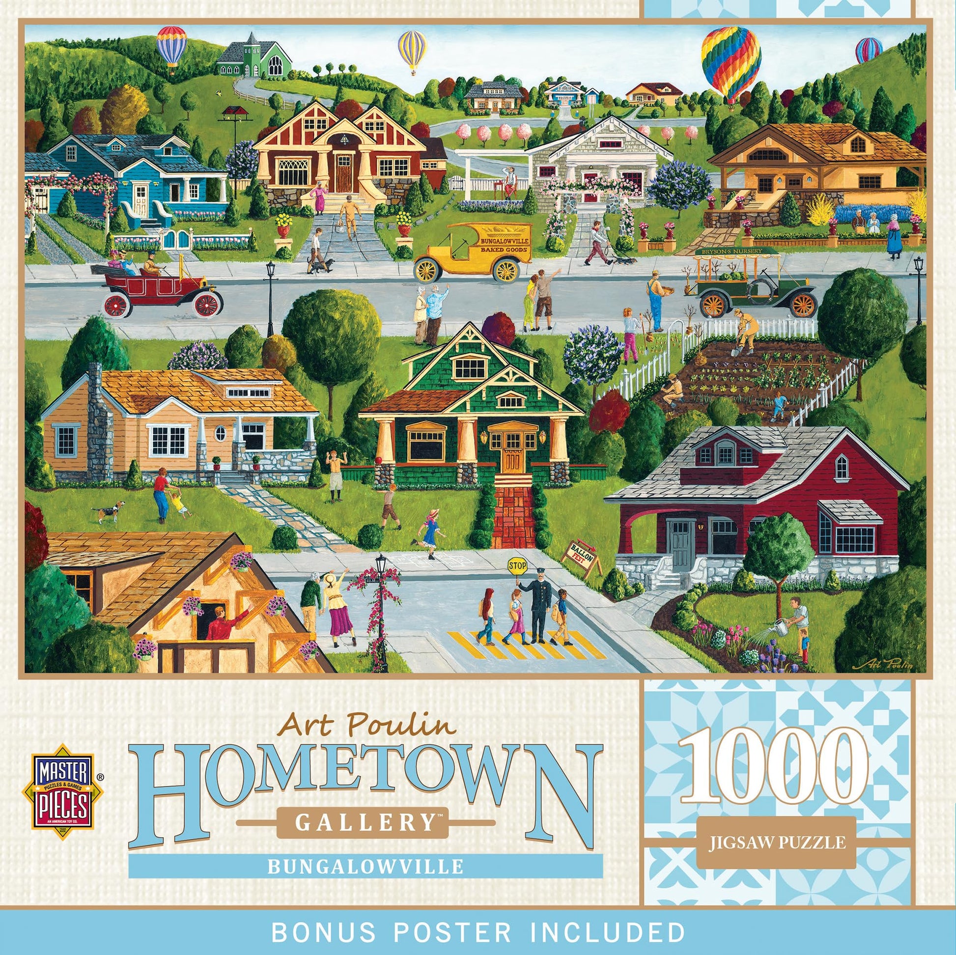 MasterPieces 1000 Piece Jigsaw Puzzle For Adults, Family, Or Youth - Bungalowville - 19.25"x26.75"