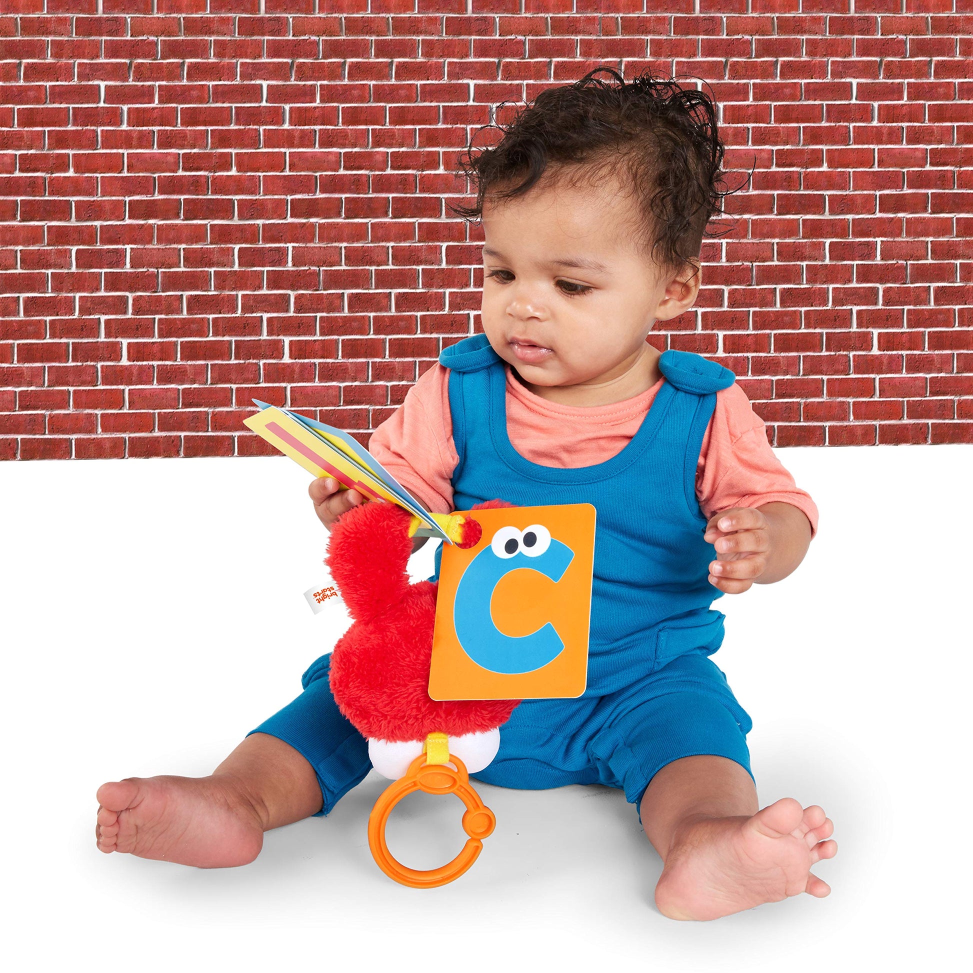 Bright Starts Sesame Street ABC Fun with Elmo On-The-Go Take-Along Toy, Ages 0-12 Months