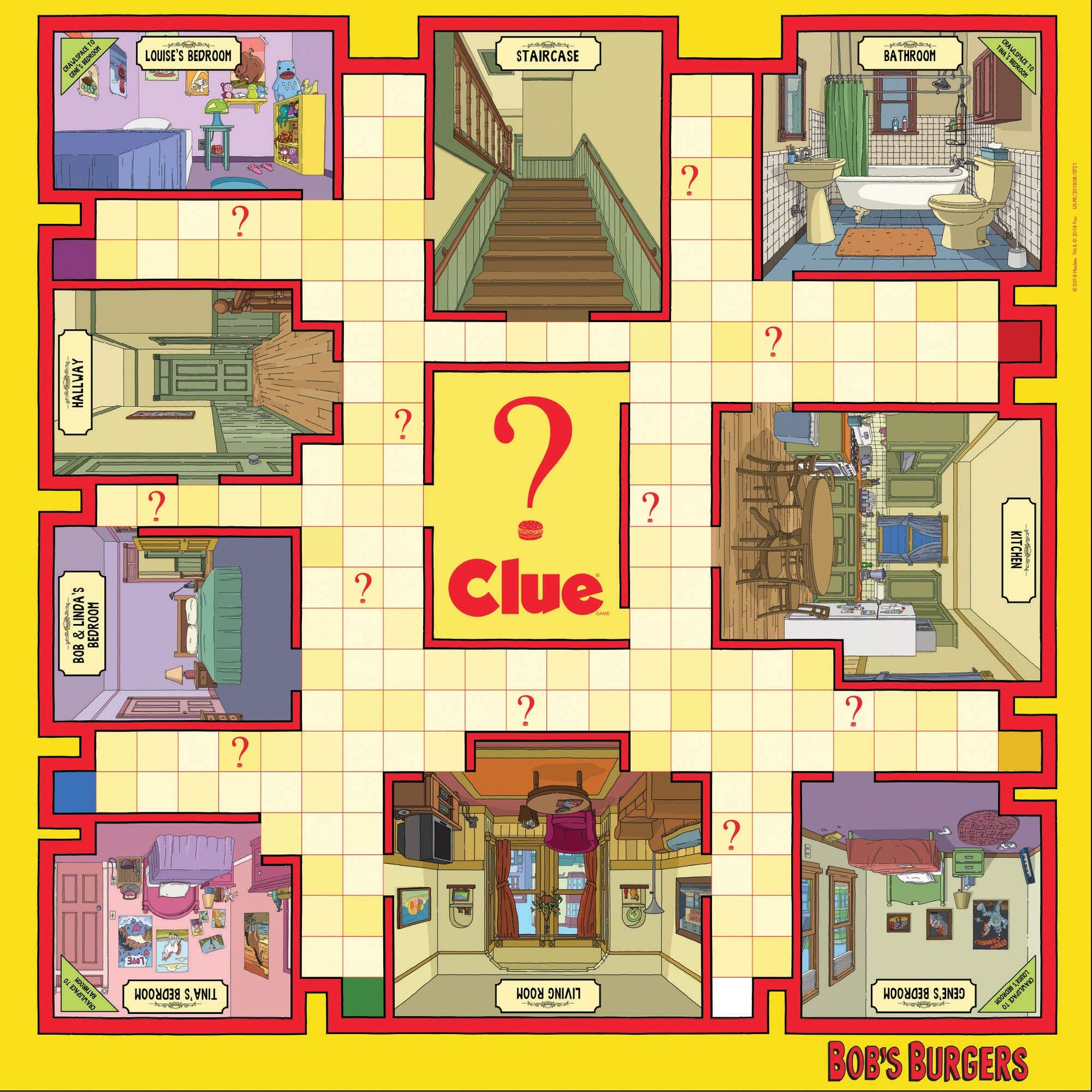 Clue Bobs Burgers Board Game | Themed Bob Burgers TV Show Clue Game | Officially Licensed Bob's Burgers Game | Solve The Mystery in This Unique Clue