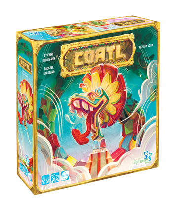 Synapses Games | Coatl | Strategy Board Game | 3D Plastic Pieces | 1 to 4 Players | 30+ Minutes | Ages 10+