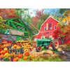 White Mountain 500 Piece Jigsaw Puzzle Farm Pumpkin Fall, Farmer’s Market