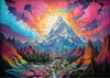 1000 Piece Jigsaw Puzzle for Adults - Impossible Hard Difficult Challenging Puzzles for Adults - Psychedelic Landscapes Collection (Rocky Ridges)