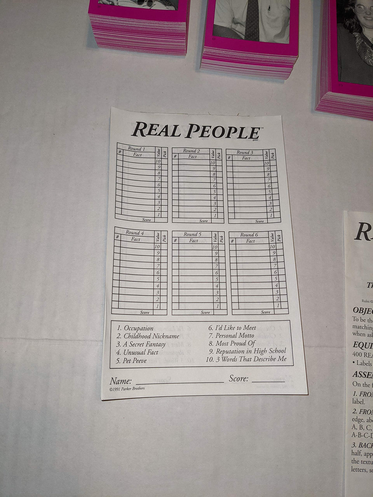 Parker Brothers Real People