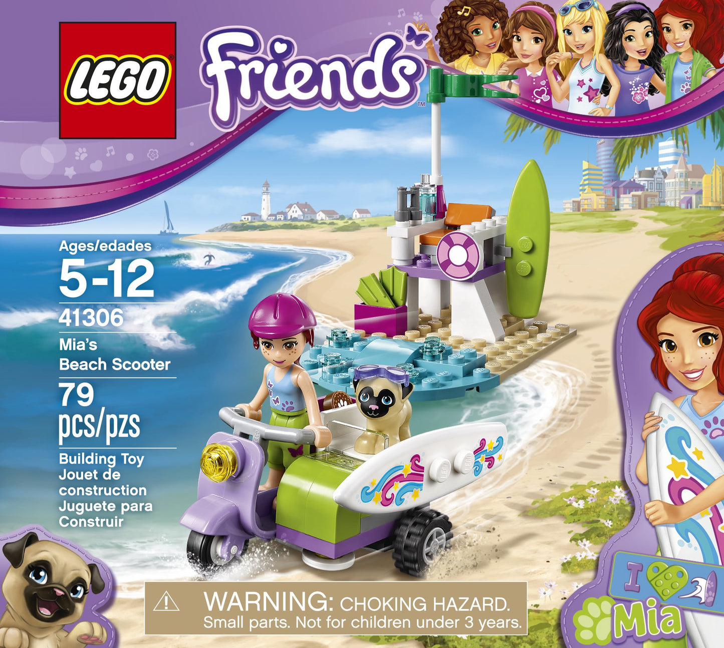 LEGO Friends Mia's Beach Scooter 41306 Building Kit