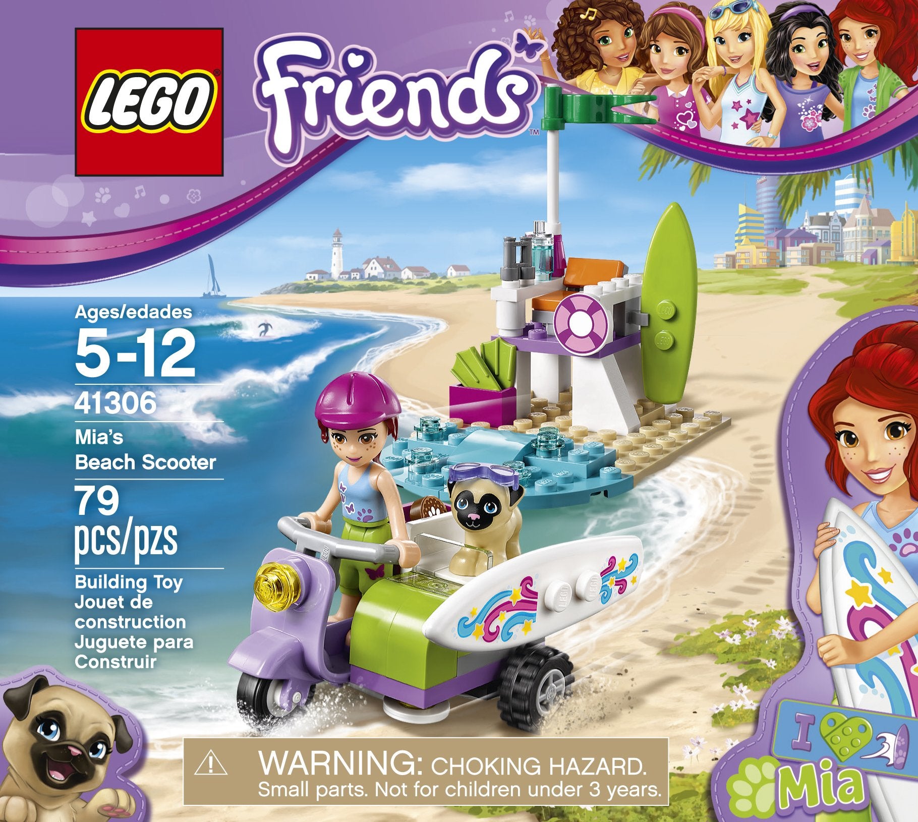 LEGO Friends Mia's Beach Scooter 41306 Building Kit