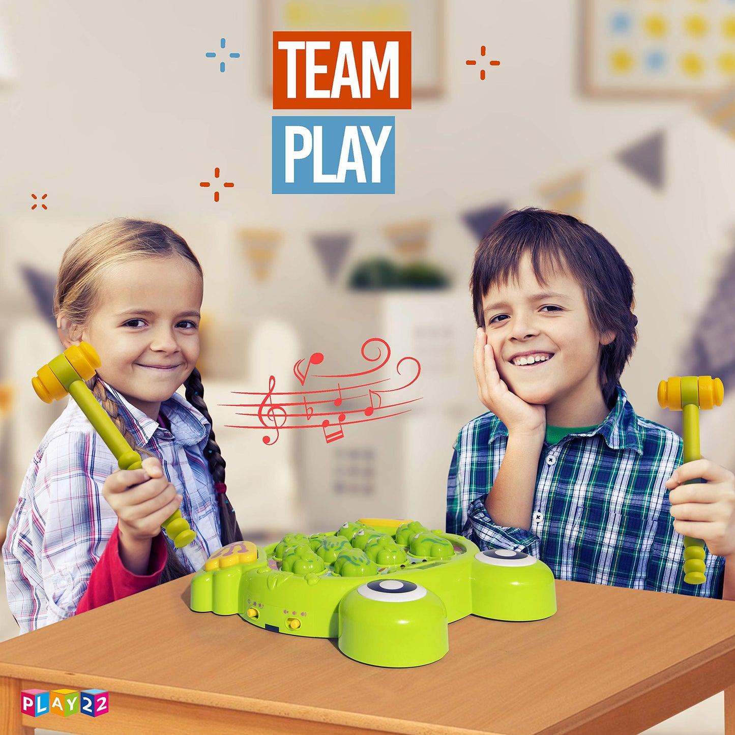 Play22 Toys for 2 3 4 5 Year Old - Toddler Toys Age 2-4, Whack A Frog Game, Baby Toy Gifts for Early Developmental Learning, Birthday Gift for Toddler