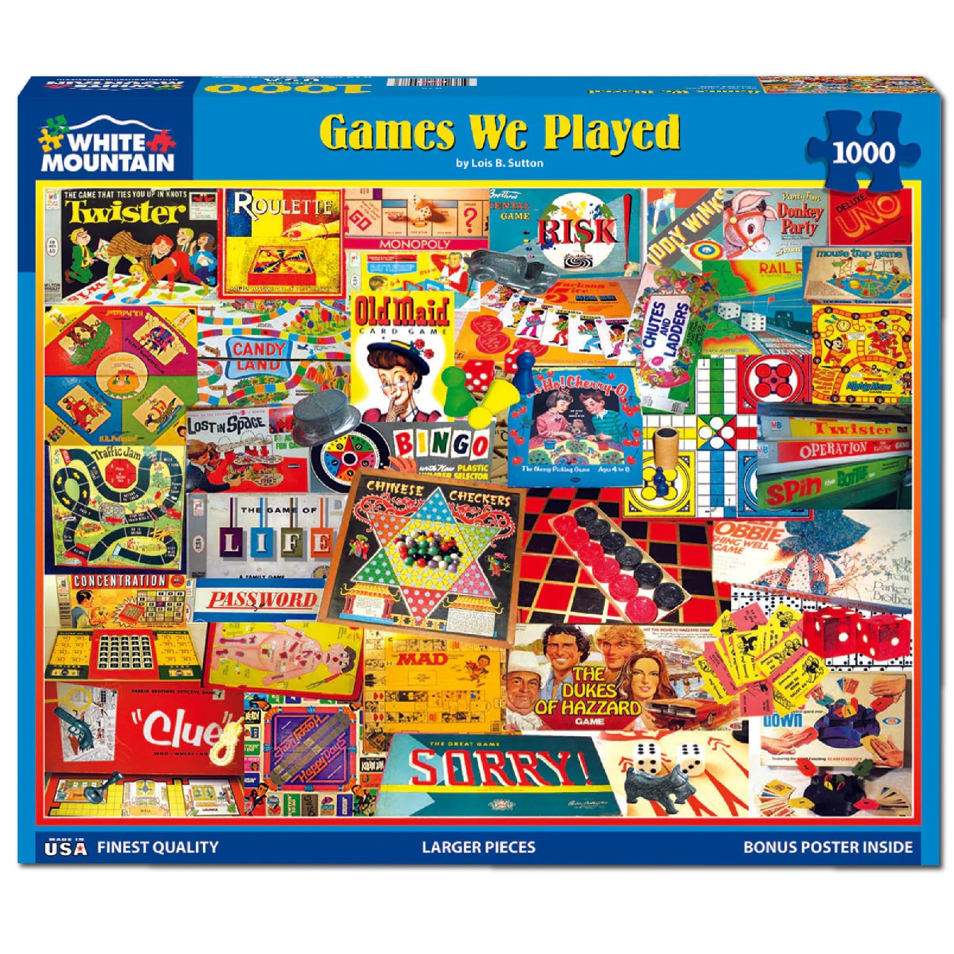 White Mountain 1000 Piece Jigsaw Puzzle, The Games We Played