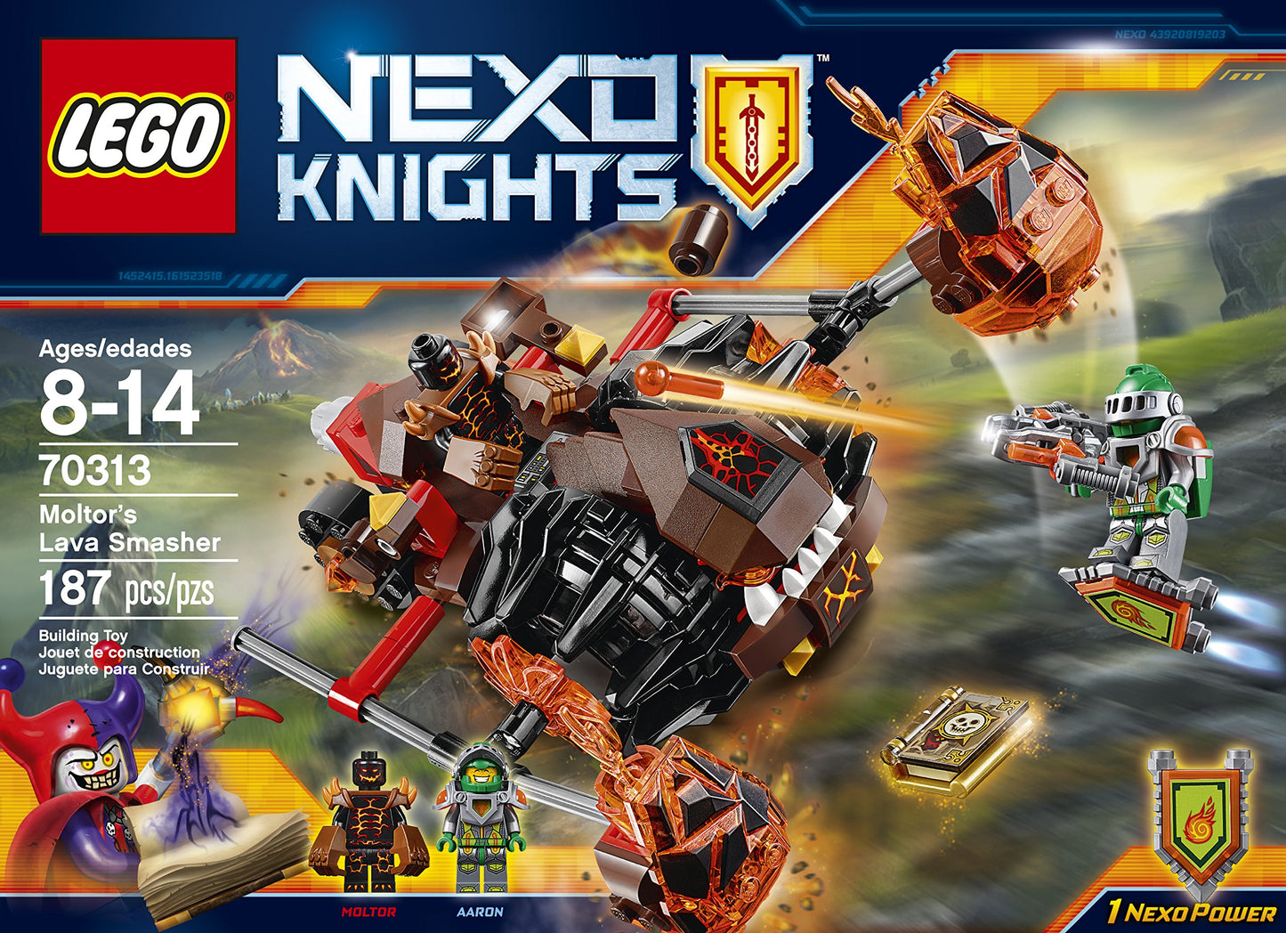 LEGO Nexo Knights Moltor's Lava Smasher Kit (187 Piece)