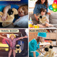 DolliBu Sitting Pug Stuffed Animal Dog Plush Toy, Kids & Adults Huggable Puppy Cuddle Gifts, Cute Stuffed Animals for Toddler & Baby First Teddy Bear