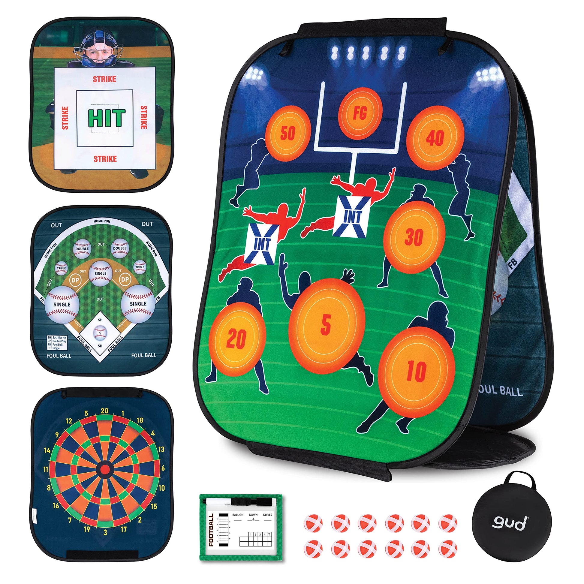 GUD Football, Baseball & Darts Sports Games Toy, Yard Lawn Outdoor & Indoor Birthday Gifts Target Football Toy, Kids Set, Toss Toys, Boys Gifts Year