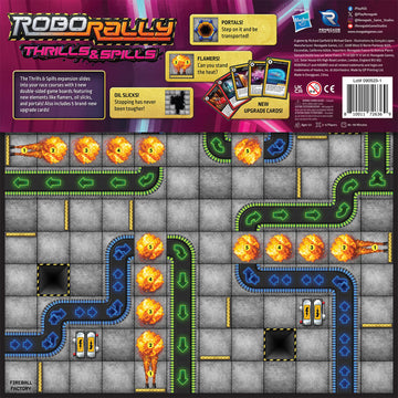 Renegade Game Studios Robo Rally Trio Game Expansion - Thrills & Spills Board Game with 3 Factory Gameboards, 5 Upgrade Cards, Ages 12+, 2-6 Players