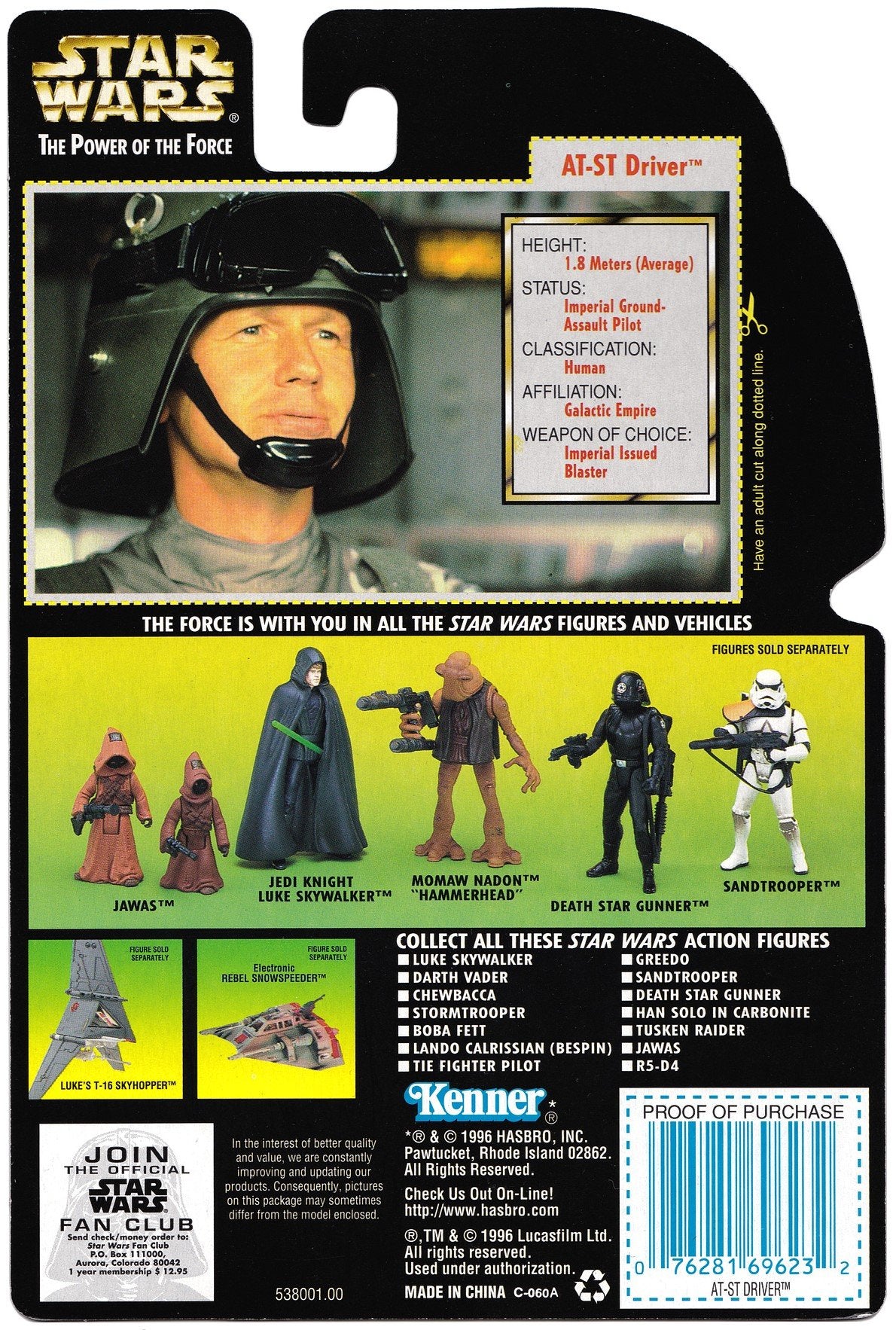 Space Movie Snow Walker Driver with Blaster Rifle and Pistol