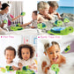 Dollibu Green Sea Turtle Family Animal Bath Squirters 4 Piece Bath Toy Set, Kids Bath Toys for Bathtime & Water Fun, Girls & Boys Floating Cute Animal