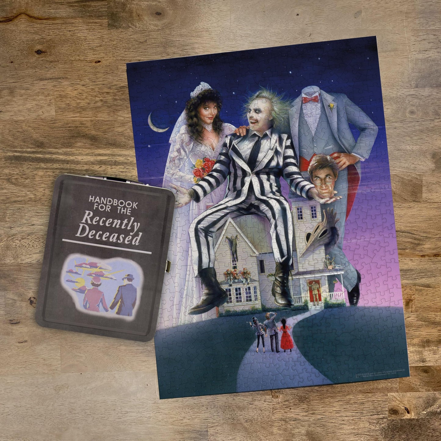 AQUARIUS Beetlejuice 500 Piece Jigsaw Puzzle in Tin Box