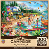 MasterPieces - 300 Piece Jigsaw Puzzle, Large EZ Grip Shapes, Camp Day at the Lake, Fun for Adults, Seniors, Family, Kids, Non-Glare Finish, 18"x24"
