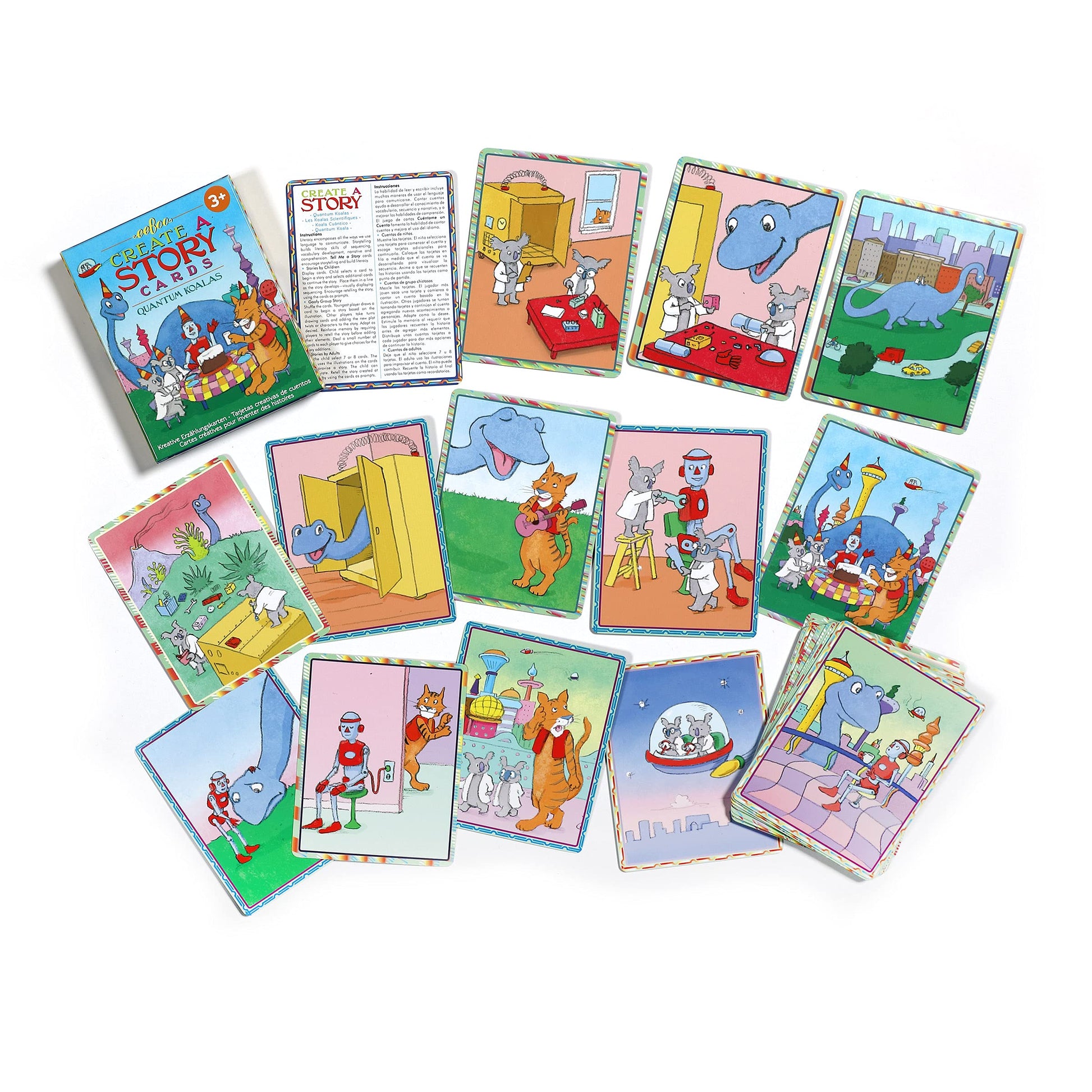 eeBoo: Quantum Koala Create a Story Cards Game, Provides Great Interaction, Creative and Imaginative Play, New Stories Every Time it is Played