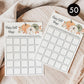 All Ewired Up 50 Bingo (50-Cards) Fun Baby Shower Game Activity, Gift, Gender Neutral Boy or Girl, Pumpkin, Autumn, Fall