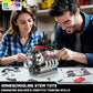Mould King 10171 V8 Engine Model Kit, Mini V8 Engine Kits that Runs, Build Your Own Car Model Engine with Motor, Collectible Building Blocks