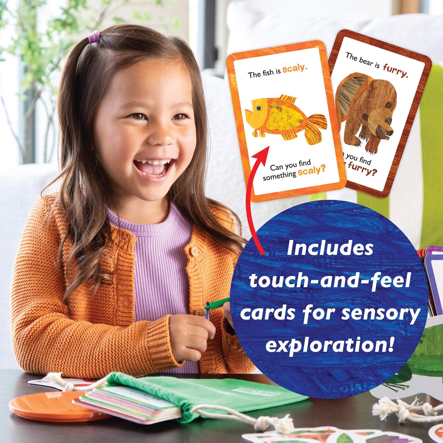 Peaceable Kingdom World of Eric Carle Discover and Learn Scavenger Hunt Game, Interactive Toddler Learning Cards for Colors Shapes and Numbers