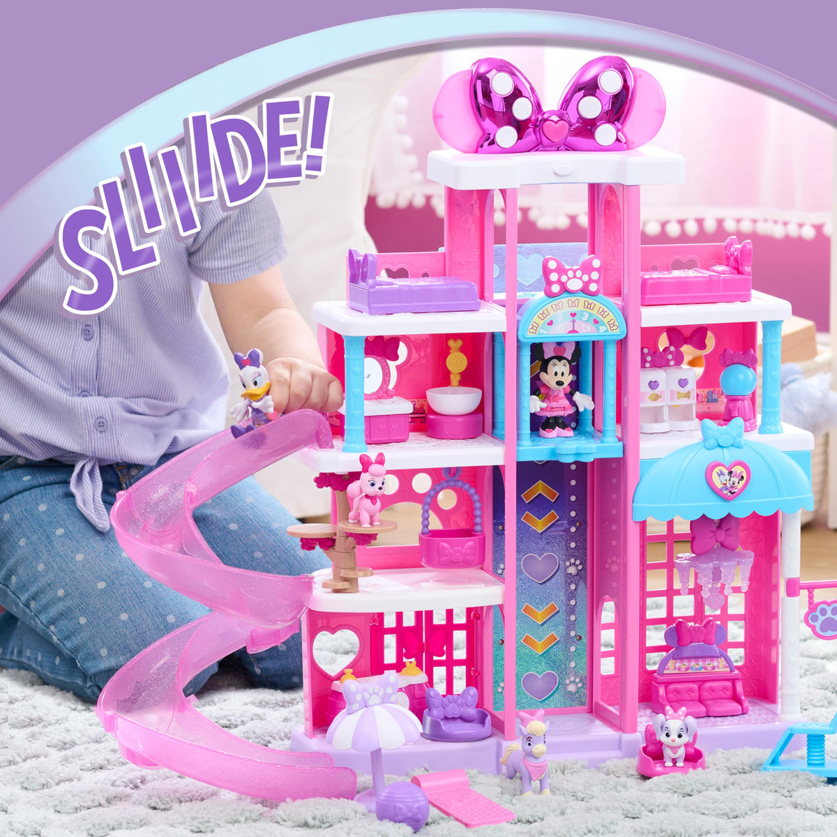 Just Play Disney Jr. Minnie Mouse Pet Hotel 20" (23 Piece) - Ages 3+