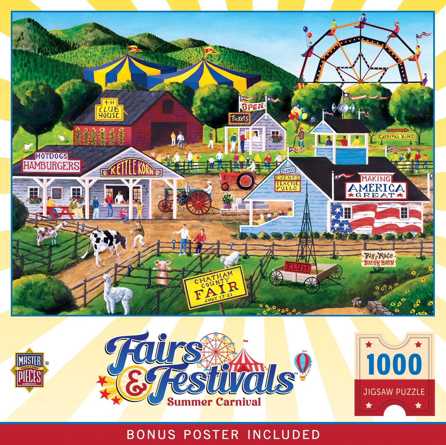 MasterPieces Summer Carnival Jigsaw Puzzle - 1000 Pieces for Adults