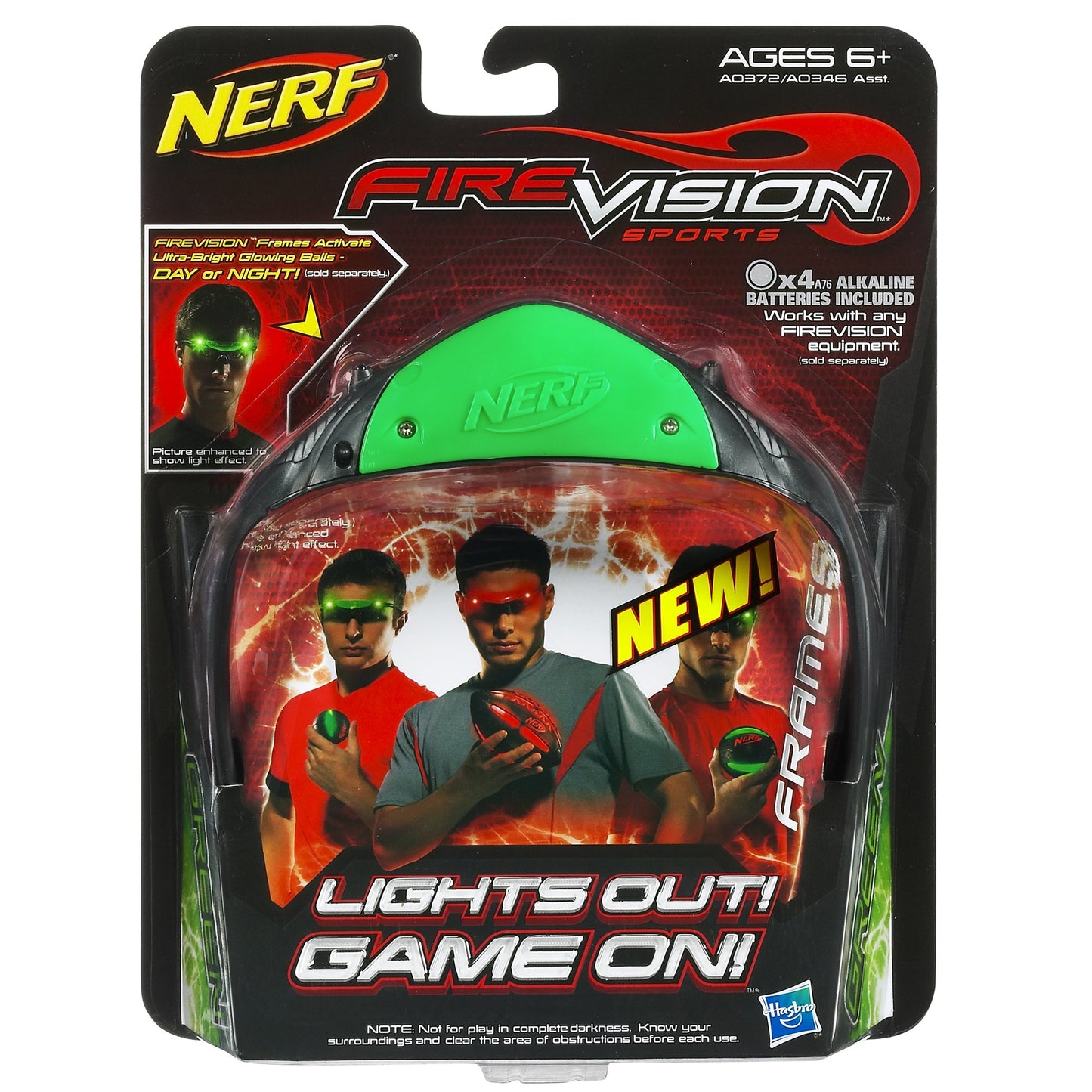 Nerf Sports Fireball Fire Frames, Green