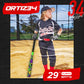 Ortiz34 Grand Slam Set- Graffiti Plastic Bat, 3 Balls, 4 Throw Down (Green/Purple)
