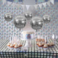 12PCS Disco Party Decorations Supplies Sequin Backdrop Disco Ball Women Men 60s 70s Birthday Party Decorations Tablecloth 2PCS Silver Foil Fringe