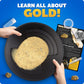 Blue Marble Gold Panning Kit with Real Pyrite Pay Dirt Activity for Kids