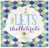 amscan 511975 Luncheon Napkins | Mermaid Wishes Collection | 6.5" x 6.5" | 16 pcs | Birthday, Multicolor