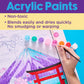 Faber-Castell Paper Scroll Painting Kit: Mount Fuji | Summer Crafts & Back to School Ready Supplies | Ready-to-Hang DIY Painting Craft for Kids (1